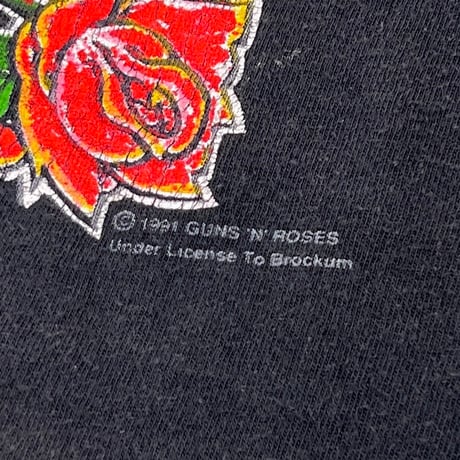 GUNS N' ROSES SKULL CROSS GUN USE YOUR ILLUSION FITS XL 6581