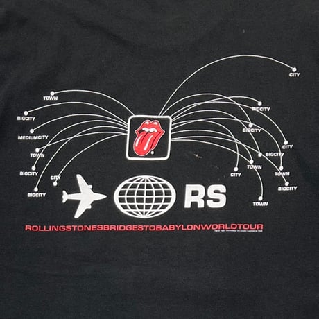 THE ROLLING STONES BRIDGES TO BABYLON LIP & TONGUE RS AIR PLANE ANVIL LARGE 5889