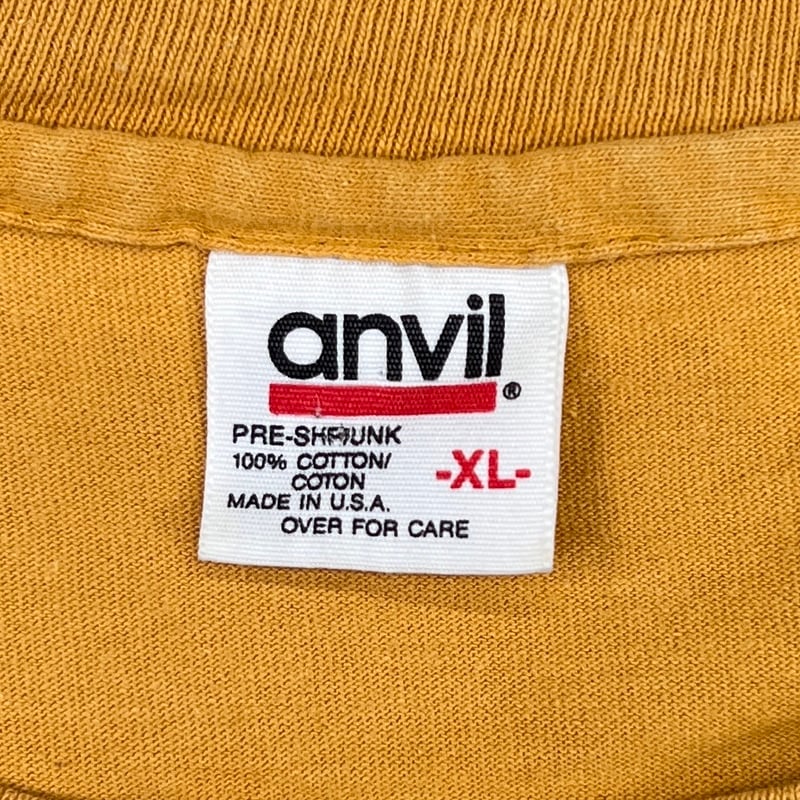 PEARL JAM nervous 70% WATER MUSTARD ANVIL XL 99