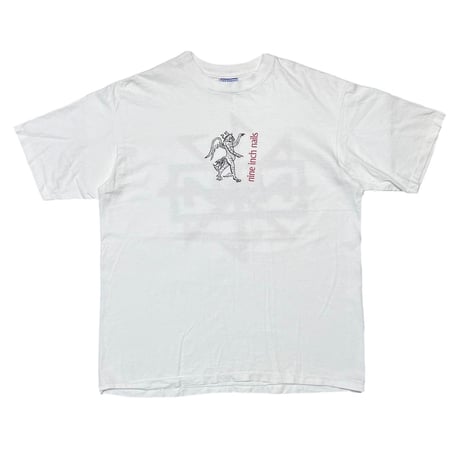 NINE INCH NAILS 1995 DEVIL TOUR WHITE ALL SPORT XL 3228