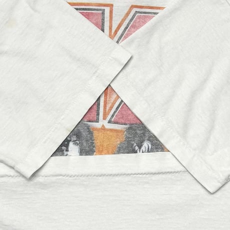 KISS TOUR 97 FADED WHITE SCEREN STARS XL 0038
