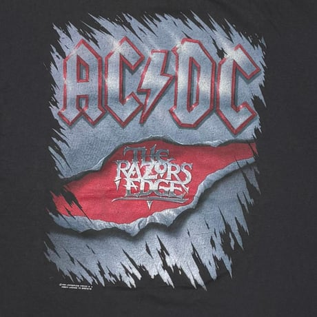AC/DC THE RAZORS EDGE 1990 BROCKUM XL 4956