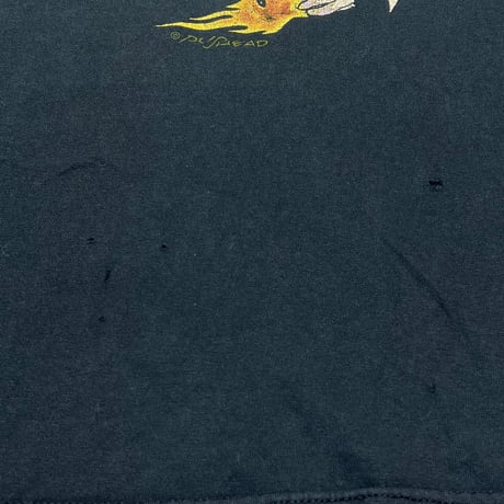 METALLICA PUSHEAD SIDE FLAME SKULL Y2K GILDAN LARGE 0635