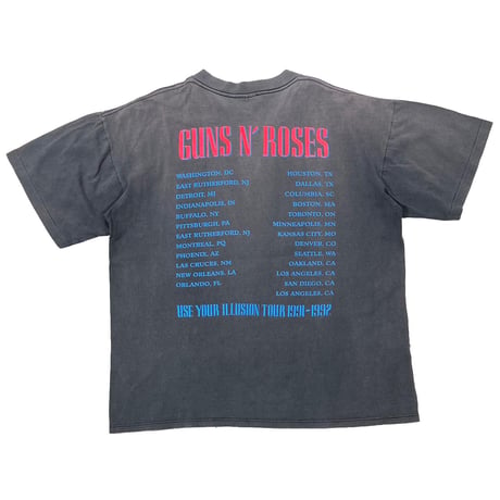 GUNS N' ROSES AMERICAN FLAG USE YOUR ILLUSION 1991-1992 FADED BROCKUM XL 5854