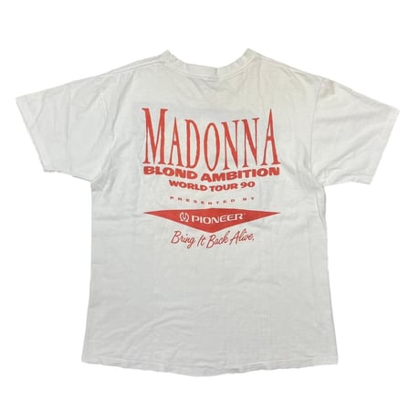MADONNA 1990 BLOND AMBITION WORLD TOUR 90 WHITE FITS XL 6282