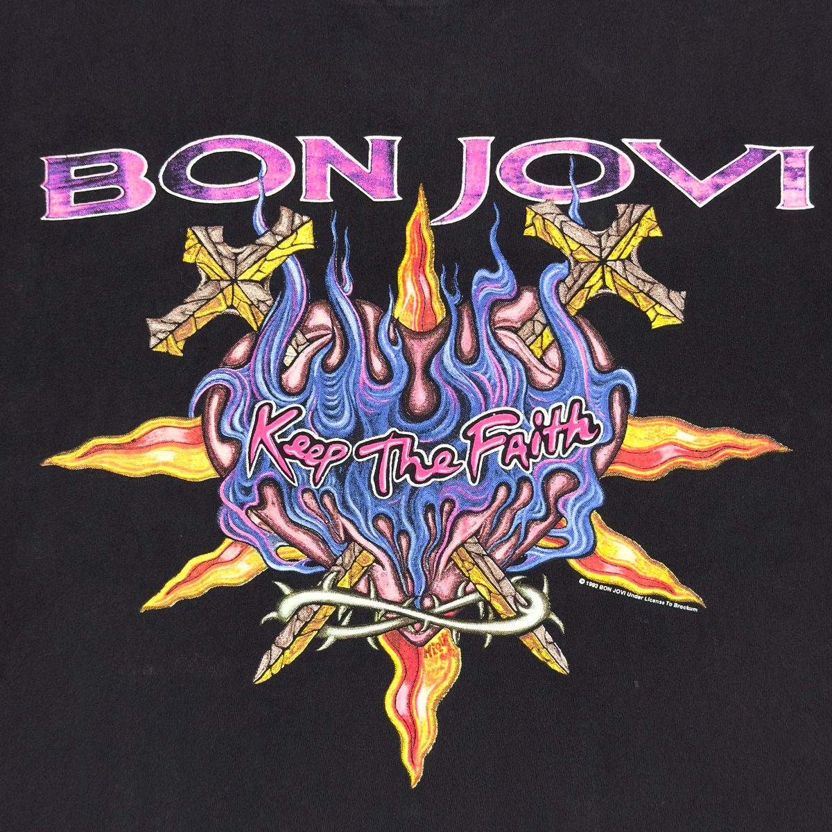 BON JOVI ヴィンテージ 1993年 Keep the Faith ツアー BON JOVI KEEP THE FAITH WORLD TOUR 1993 FITS LA