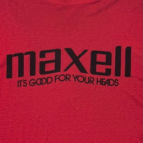 maxell IT'S GOOD FOR YOUR HEADS RED FITS LARGE 3806