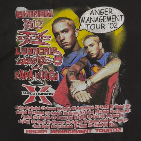 EMINEM ANGER MANAGEMENT TOUR 2002 BLACK GILDAN XL 7219