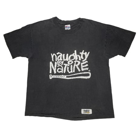NAUGHTY BY NATURE DOUBLESIDE PRINT HANES XL 6297