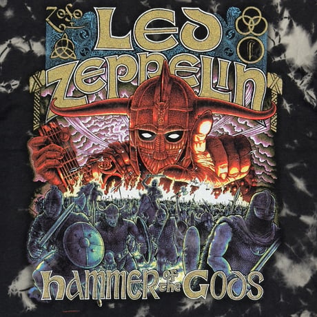 LED ZEPPELIN 1999 HAMMER OF THE GODS TIE DYE WINTERLAND XL 0137