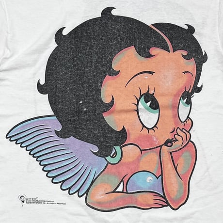 BETTY BOOP DOUBLE SIDE ANGEL 1994 WHITE FITS LARGE 6966