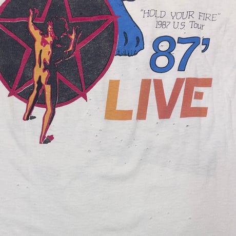 RUSH 1987 HOLD YOUR FIRE US TOUR HANES XL 5118