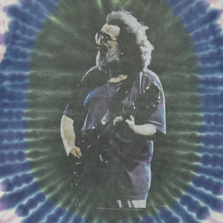 JERRY GARCIA 1996 MAY THE FOUR WINDS BLOW YOU SAFELY HIME TIEDYE ANVIL LARGE 8829