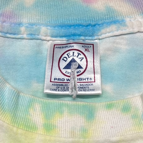 AERO SMITH JUST PUSH PLAY TOUR 2001 LS TIE DYE DELTA XL 4733