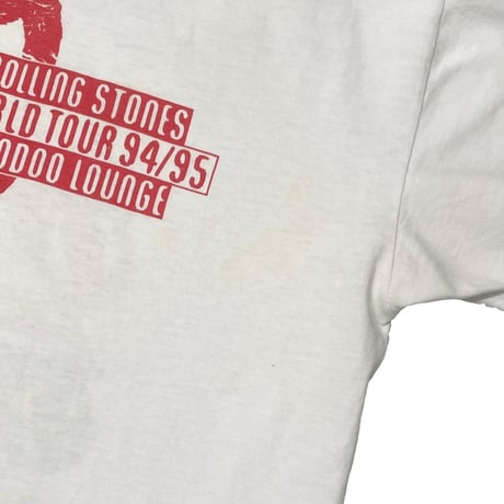ROLLING STONES 1994 VOODOO LOUNGE WORLD TOUR MULTI TONGUE WHITE BROCKUM LARGE 3938