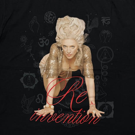 MADONNA RE INVENTION WORLD TOUR 2004 BLACK FRUIT OF THE LOOM LARGE 3830
