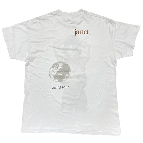 JANET JACKSON 1993 WORLD TOUR WHITE FITS XL 4267