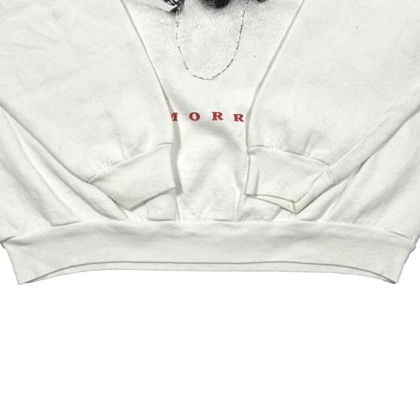 THE DOORS JIM MORRISON PHOTO CREWNECK SWEAT WHITE SCREEN STARS LARGE 8446