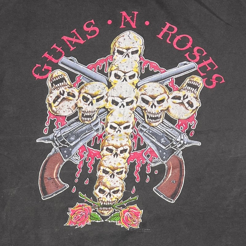 GUNS N' ROSES CROSS SKULL USE YOUR ILLUSION TOU