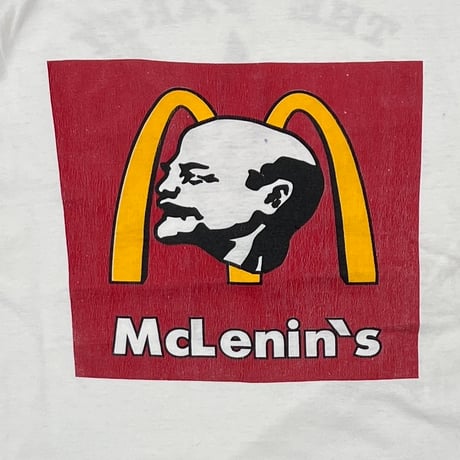 OLD & VINTAGE McLenin's LENIN McDonald's PARODY WHITE XL 9110