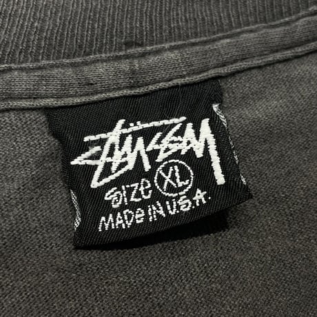 STUSSY OLD 90's BIG LEAGUE BLACK XL 7576