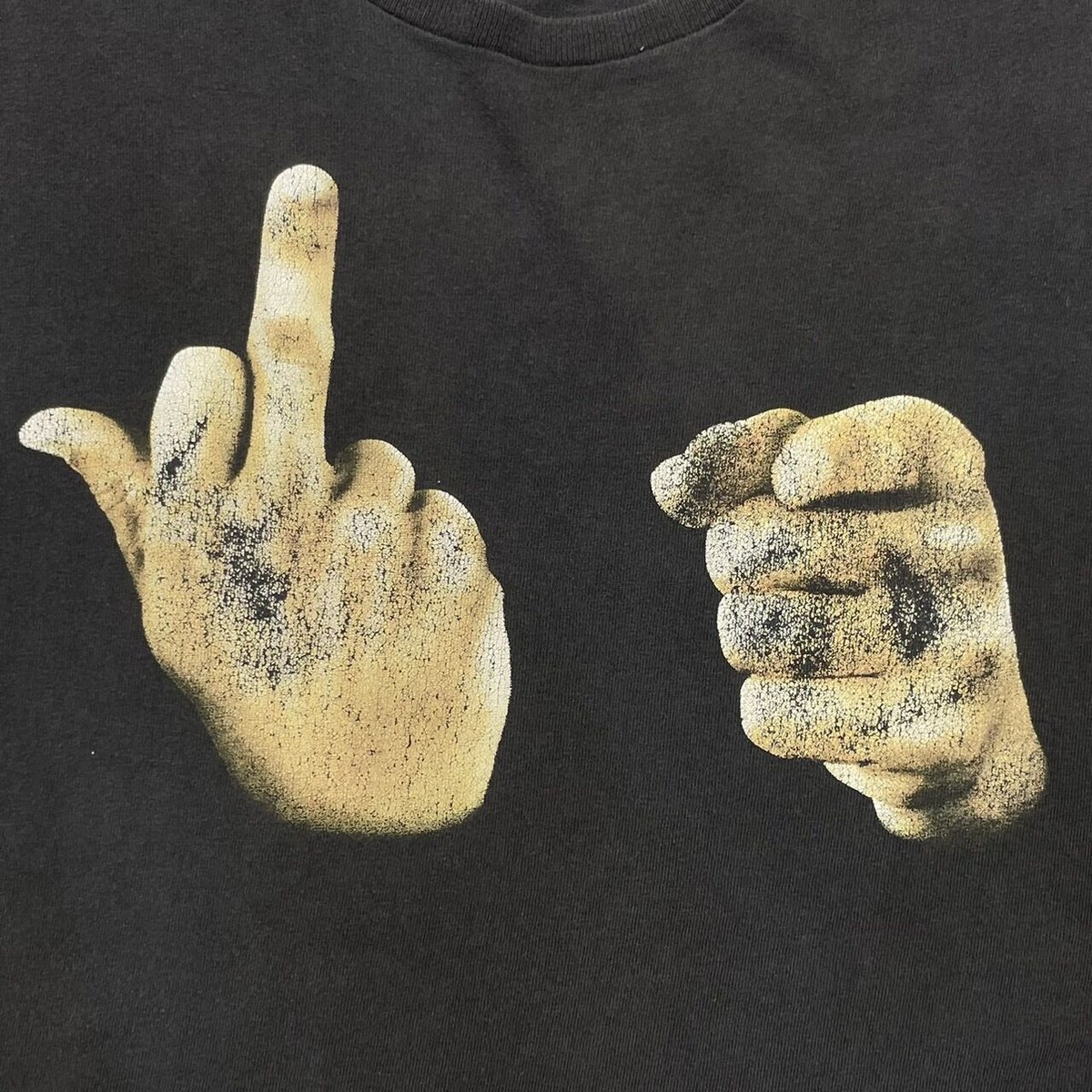 OLD & VINTAGE FUCK YOU HAND SIGN FITS XL 8534 | OLD & VINTAGE FUCK YOU HAND SIGN FITS XL 8534 |