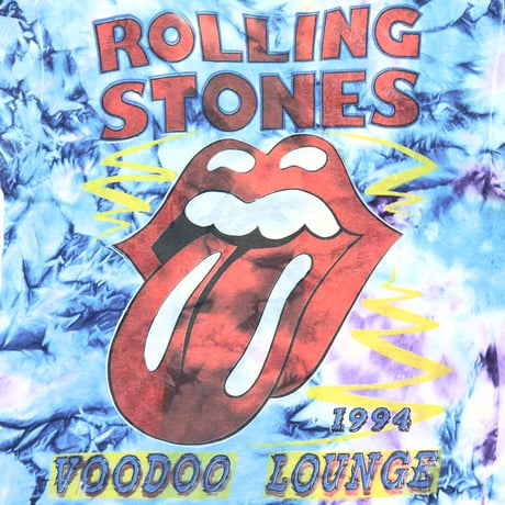 THE ROLLING STONES VOODOO LOUNGE BACK SPIKE TONGUE TIE DYE FITS XL 6129