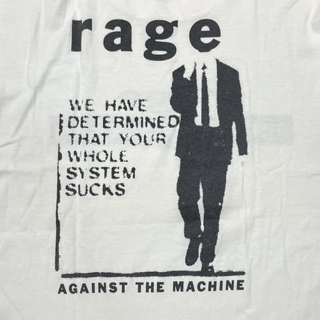 RAGE AGAINST THE MACHINE WE HAVE DETERMINED WHITE TOUCH OF GOLD LARGE 5625