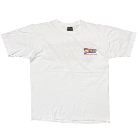 BACK TO THE FUTURE DOUBLE SIDE LOGO UNIVERSAL STUDIOS FLORIDA WHITE XL 3392