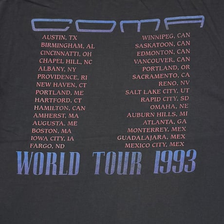GUNS N' ROSES COMA WORLD TOUR 1993 BROCKUM XL 4000