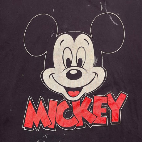 DISNEY VINTAGE MICKEY MOUSE FACE TEE OSFA FITS XL 4668