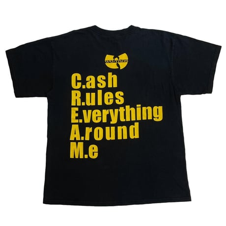 WU-TANG CLAN CREAM DOUBLE SIDE BLACK GILDAN LARGE 7073