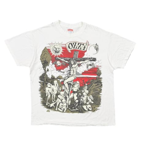 OZZY OSBOURNE JESUS OZZY WHITE HANES XL 0026