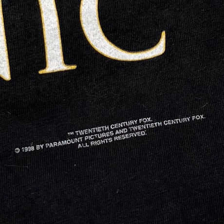 TITANIC 1998 MOVIE PROMO BLACK FITS LARGE 9540