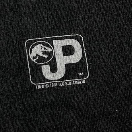 JURASSIC PARK 1993 RAPTOR GLOW IN THE DARK Hanes LARGE 5624