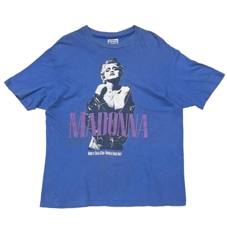 MADONNA WHO'S THAT GIRL WORLD TOUR 1987 BLUE HANES XL 2743