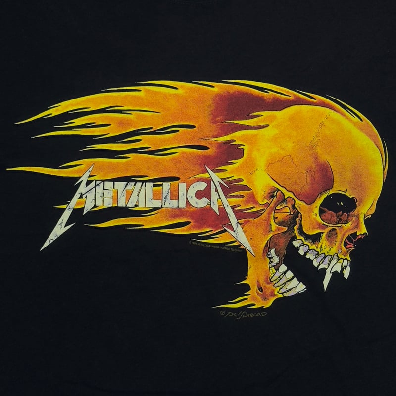 METALLICA PUSHEAD SIDE FLAME SKULL FRUIT OF THE