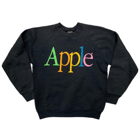 APPLE MILTI COLOR LOGO CREWNECK SWEAT FRUIT OF THE LOOM LARGE 2014