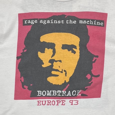 RAGE AGAINST THE MACHINE BOMBTRACK EUROPE 1993 BOOTLEG WHITE FITS XL 2360
