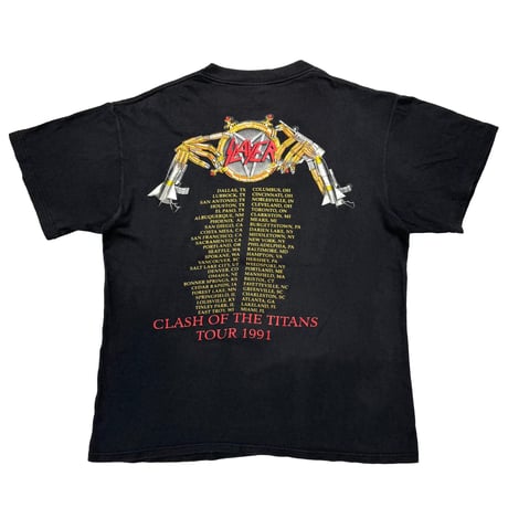 SLAYER CLASH OF THE TITANS TOUR 1991 BROCKUM LARGE 6748