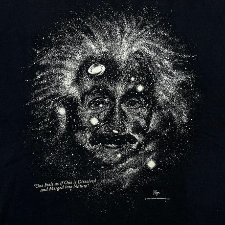ALBERT EINSTEIN 1993 SPACE ONE FEELS AS IF ONE IS DISSOLVED FRUIT OF THE LOOM XL 3487
