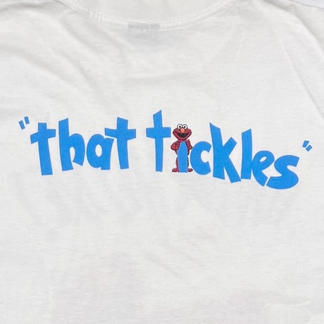 SESAME STREET ELMO THAT TICKLES 1997 WHITE POLYGRAM LARGE 0597