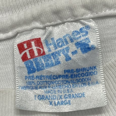 OLD & VINTAGE DA VINNCI'S CAT WHITE HANES XL 7880