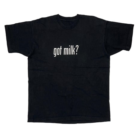 OLD&VINTAGE got milk? BLACK FITS XL 9934