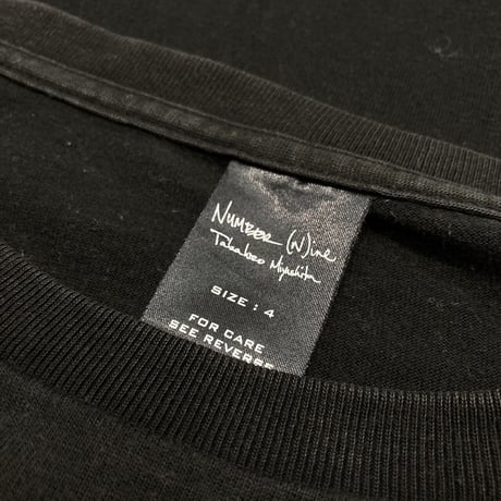 NUMBER (N)INE KDC TEE BLACK 4 0657