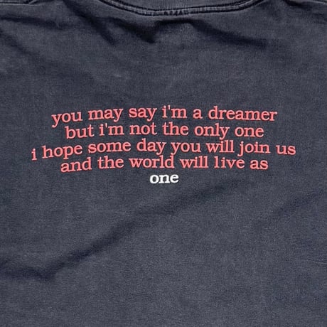 John Lennon IMAGINE you may say i'm a dreamer... one CRONIES XL 3861