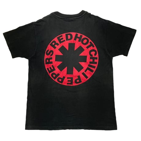 RED HOT CHILI PEPPERS 1990 CURVING LOGO MEMBER PORTRAIT TEE GIANT XL 8654