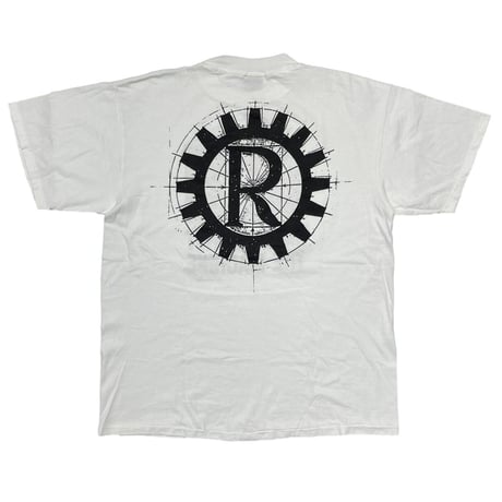 RAGE AGAINST THE MACHINE 1997 NUNS AND GUNS TEE WHITE TULTEX LARGE 9666