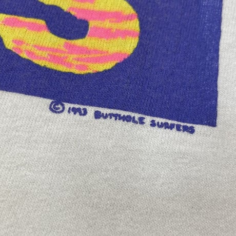 BUTTHOLE SURFERS 1993 RUBBERWEAR WHITE LEE XL 9308