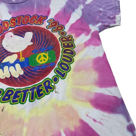 WOODSTOCK '99 BIGGER BETTER LOUDER TIEDYE DELTA XL 2430